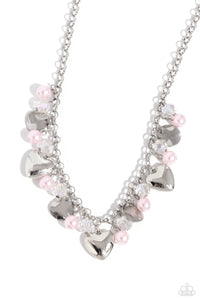 True Loves Trove Necklace (Gold, Pink)