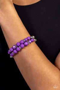 Two by Two Twinkle Bracelet (Black, Purple)