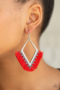 When in Peru Earring (Orange, Red)