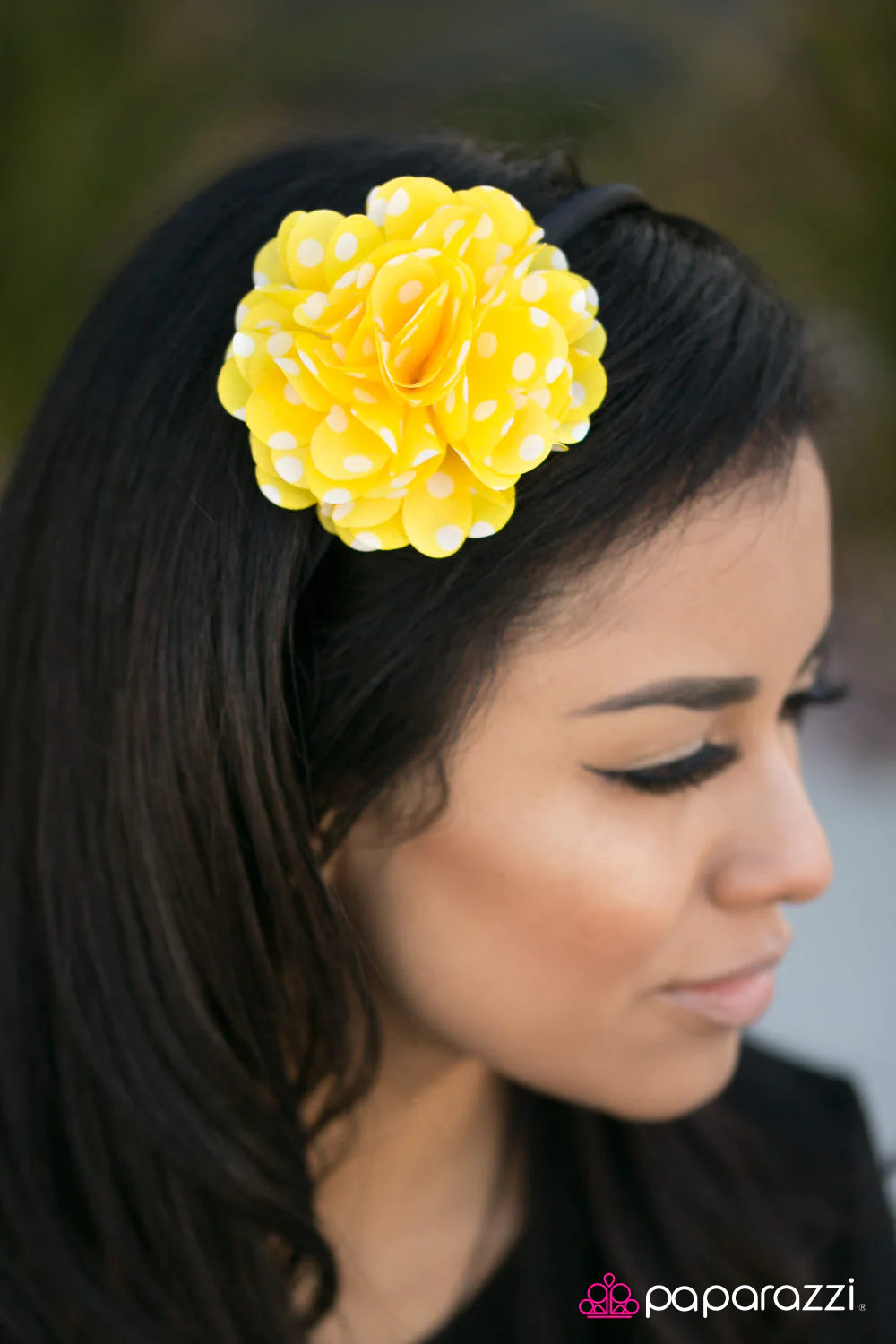 Polka Dot Bikini Yellow Headband
