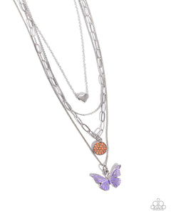 Whimsical Wardrobe Necklace (Purple, Pink)