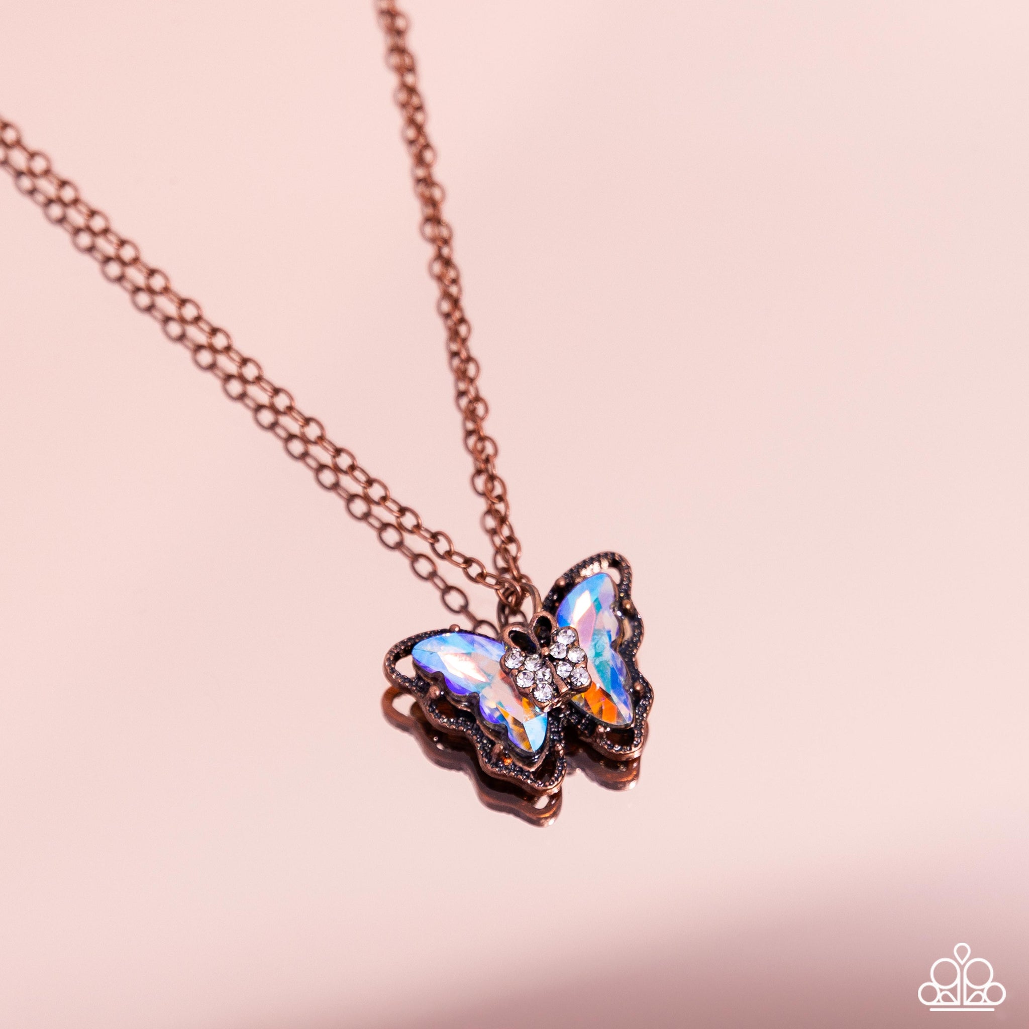 Whispering Wings Copper Necklace