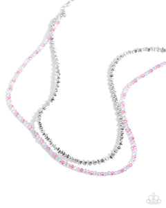 White-Collar Week Necklace (Black, Pink, Multi)