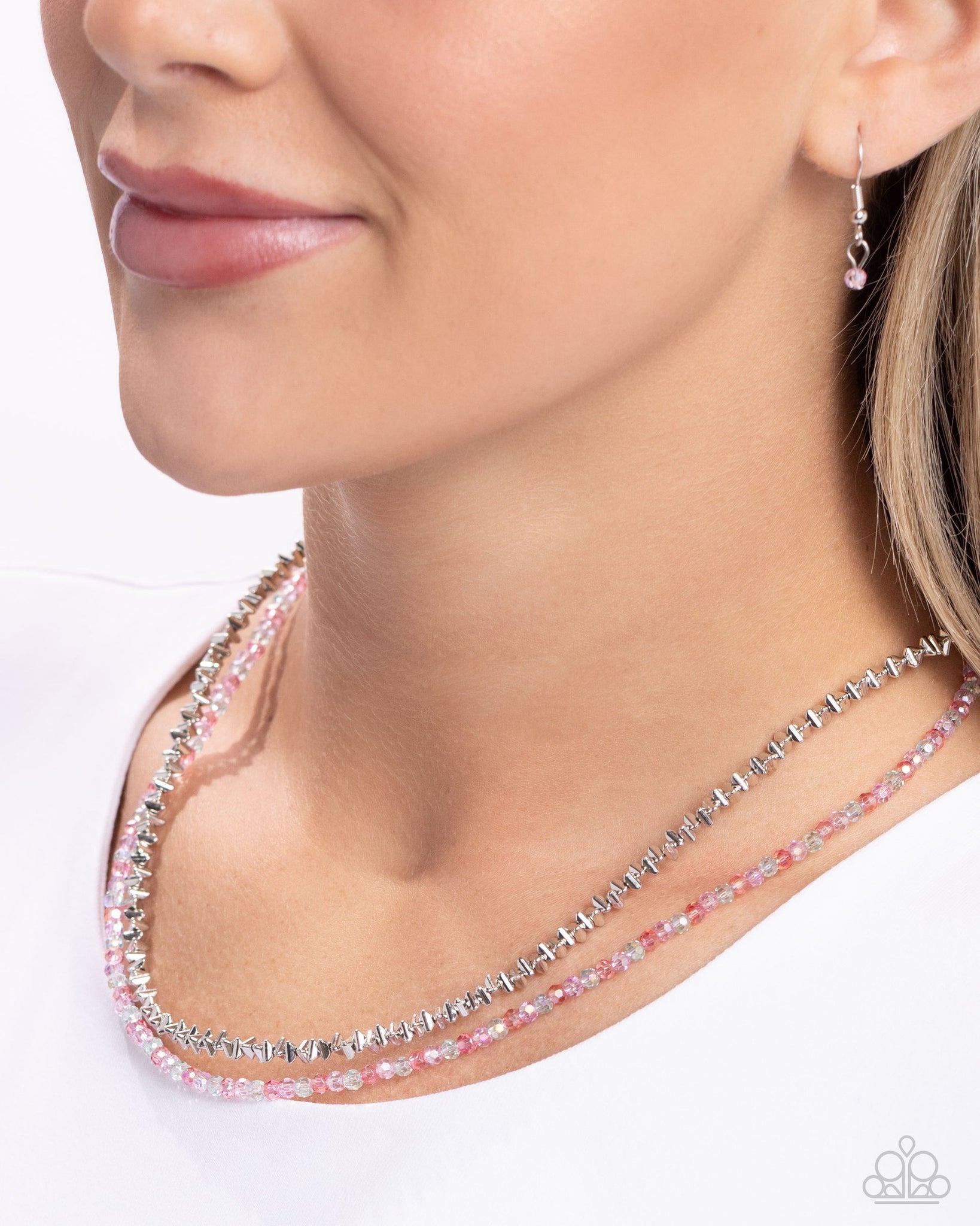 White-Collar Week Necklace (Black, Pink, Multi)