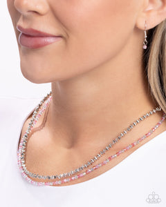 White-Collar Week Necklace (Black, Pink, Multi)