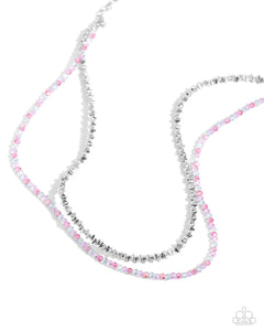 White-Collar Week Necklace (Black, Pink, Multi)