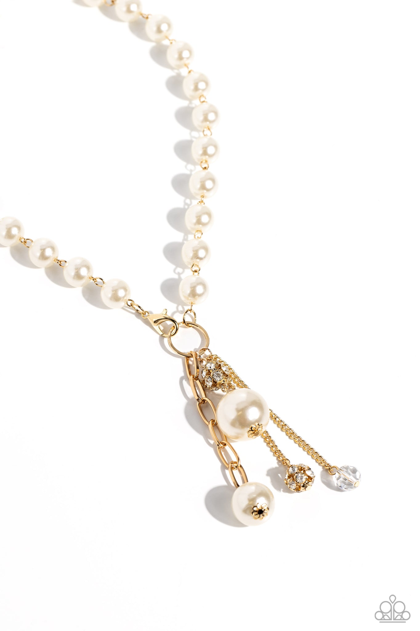 White Collar Welcome Gold Necklace