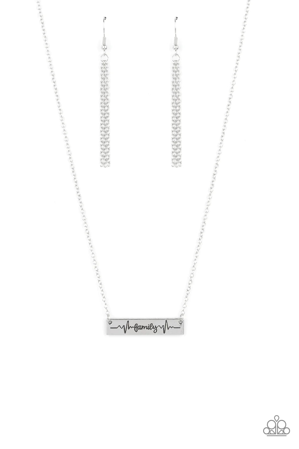 Living The Mom Life Silver Necklace