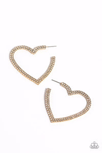 Sweetheart Sequence Gold Earring