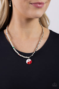 Youthful Yin and Yang Necklace (Red, Green, Black)