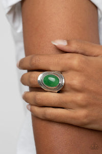 Rockable Refinement Green Ring