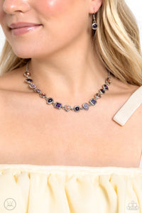 Abstract Admirer Choker (Multi, Green, Purple)