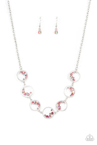 Blissfully Bubbly Necklace (Blue, White, Pink)