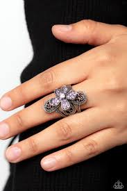 Garden Escapade (Pink, Purple) Ring