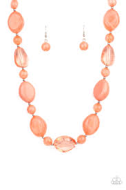 Staycation Stunner Necklace (Blue, Pink, Orange)