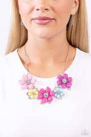 Well-Mannered Whimsy Pink Necklace