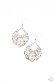 Frilly Finesse Rose (Gold, Silver) Earring