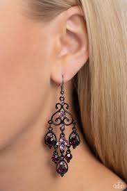 Regal Renovation Earring ( Blue, Purple)