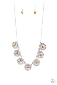 Garden Greetings Orange Necklace