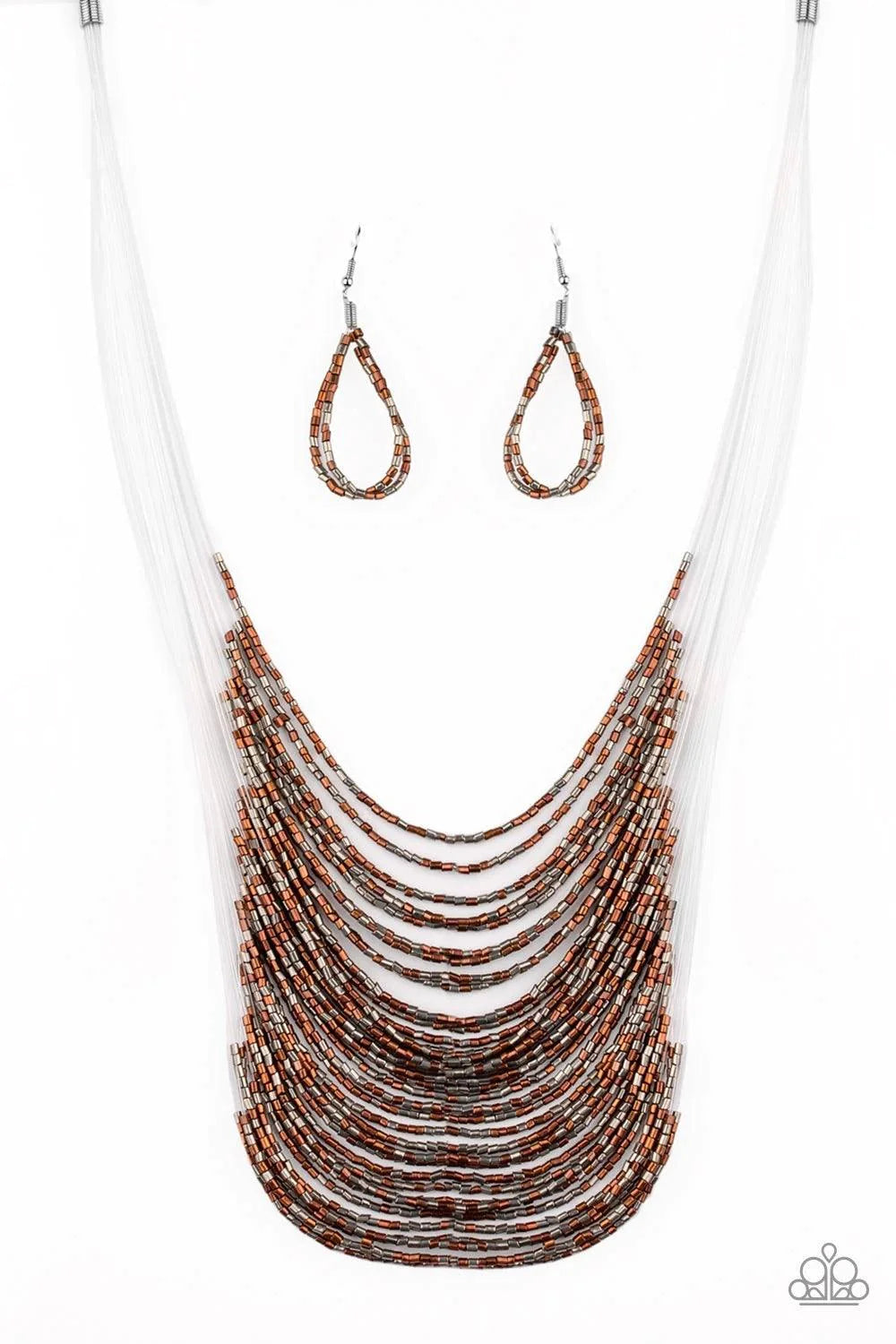 Catwalk Queen Necklace (Brass, Multi)