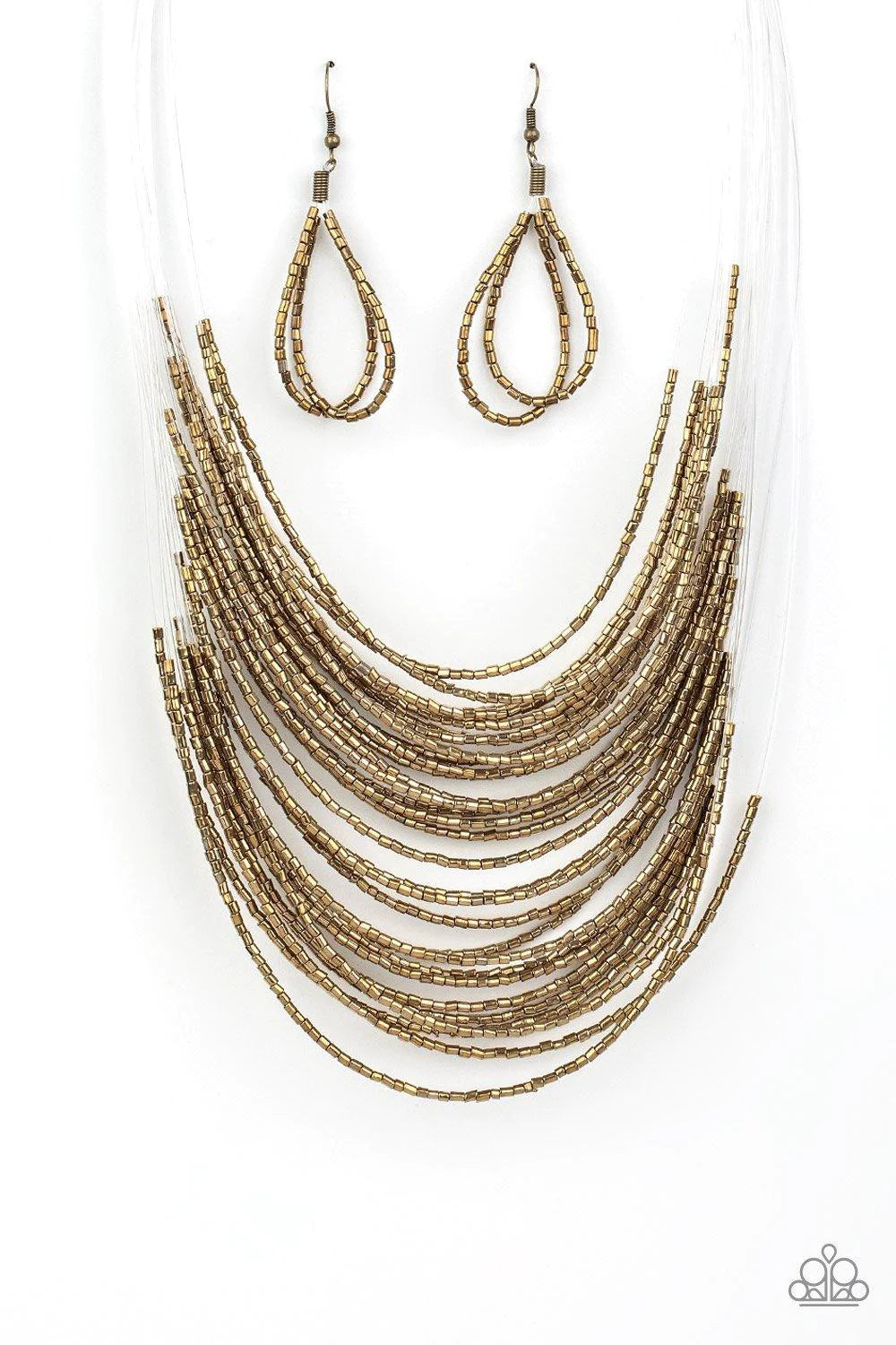 Catwalk Queen Necklace (Brass, Multi)