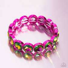 Radiant on Repeat (Multi, Pink) Bracelet