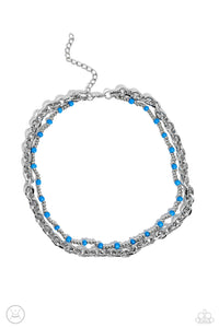 A Pop of Color Necklace (Multi, Blue, Black)