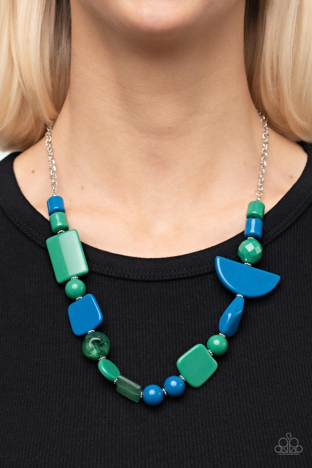 Tranquil Trendsetter Necklace (Yellow, Purple, Green)