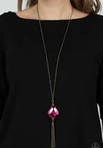 Interstellar Solstice Necklace (Purple, Brass)