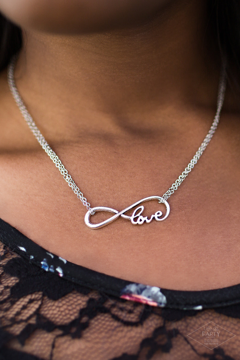 We Found Love Silver Necklace