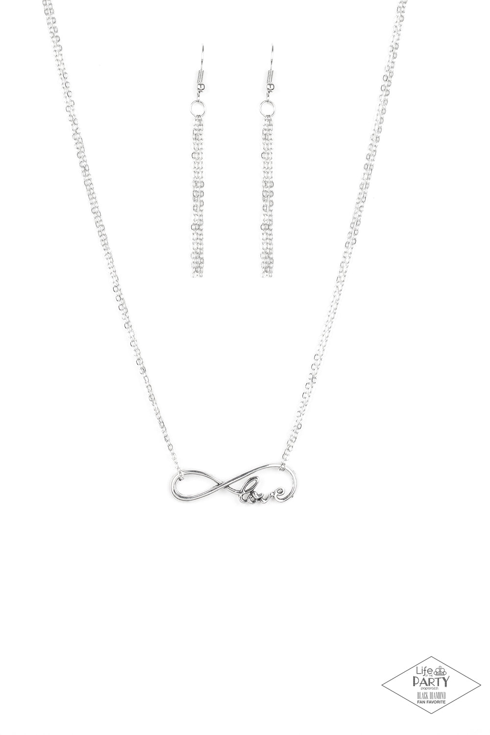 We Found Love Silver Necklace