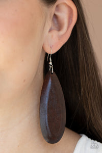 Tropical Ferry Earring (Red,Brown)