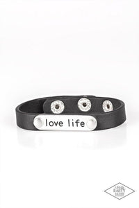 Love Life Bracelet (Black, White, Pink)