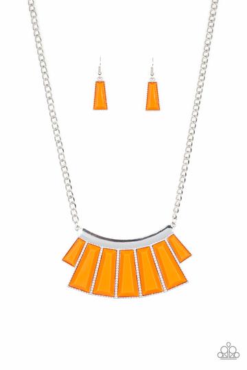 Glamour Goddess Orange Necklace