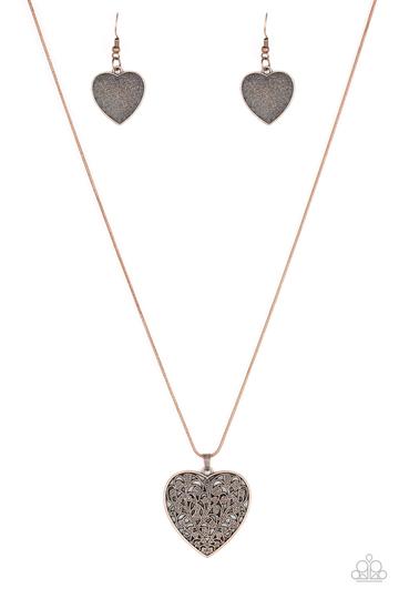 Look Into Your Heart Copper Necklace
