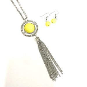 S062 Yellow Necklace