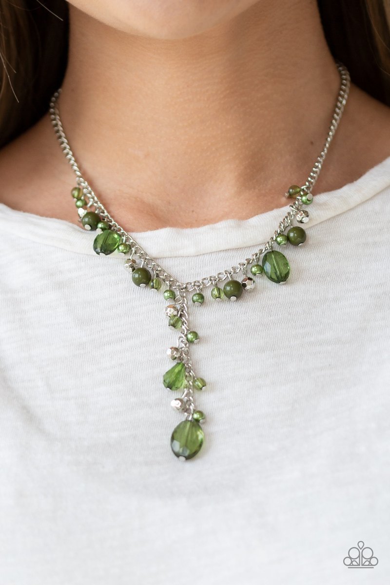 Crystal Couture Green Necklace