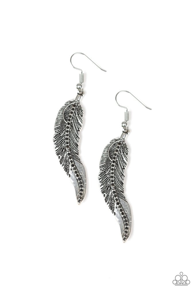 FOWL Play Silver Earring