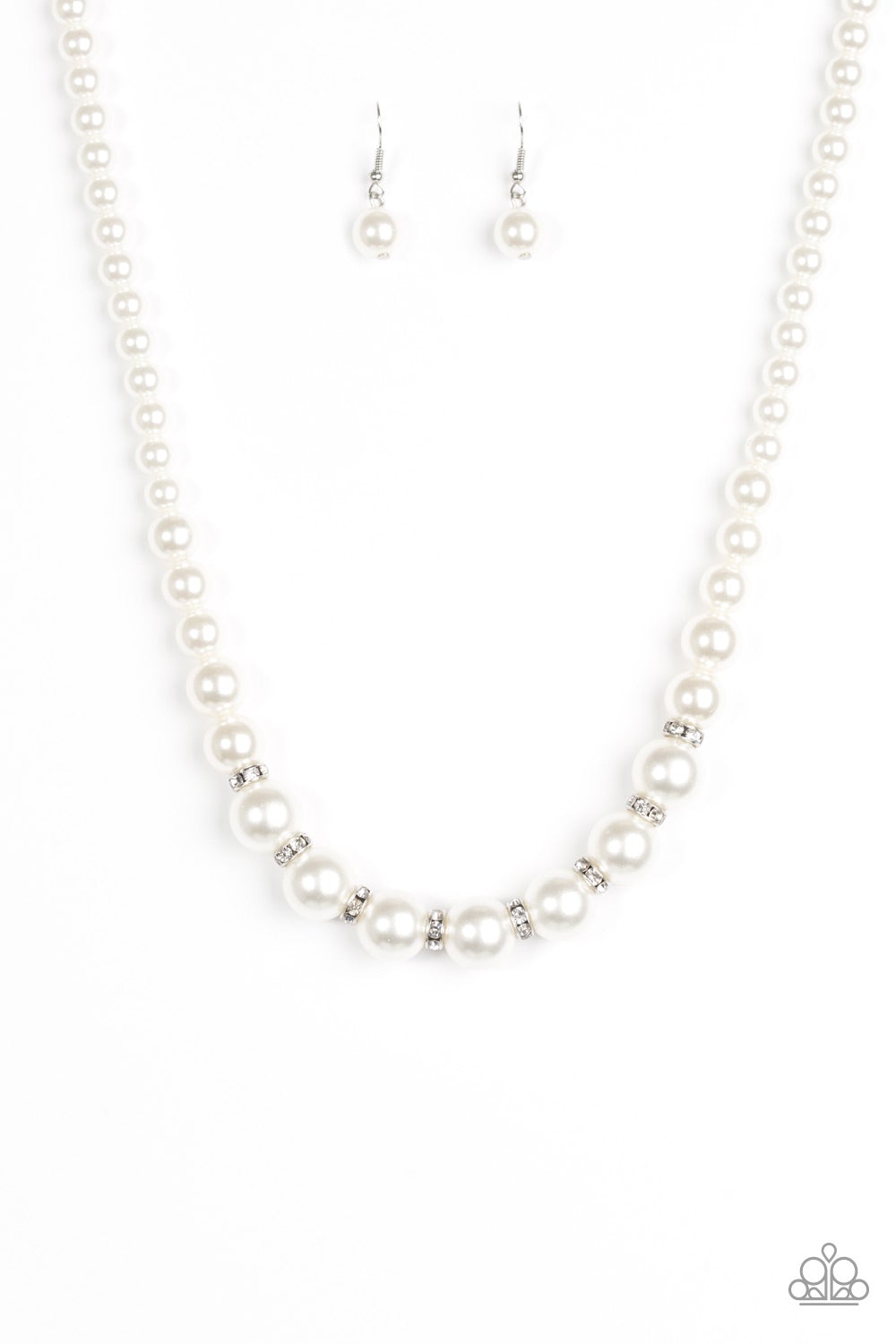 Showtime Shimmer White Necklace
