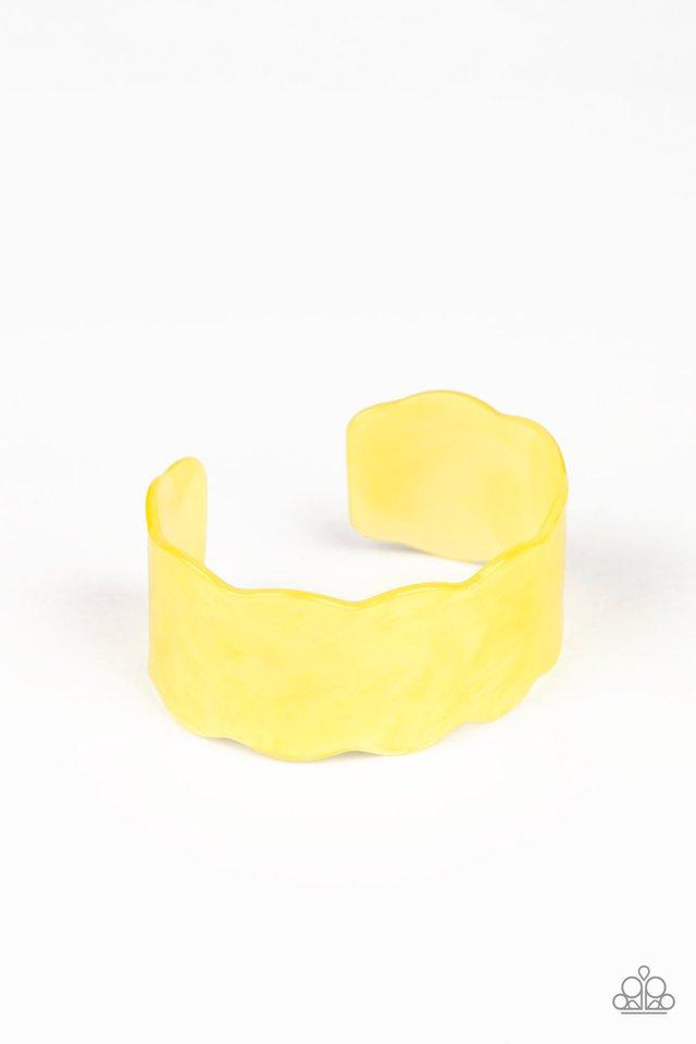 Retro Ruffle Yellow Bracelet
