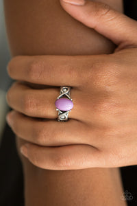 March To Your Own Bead Purple Ring