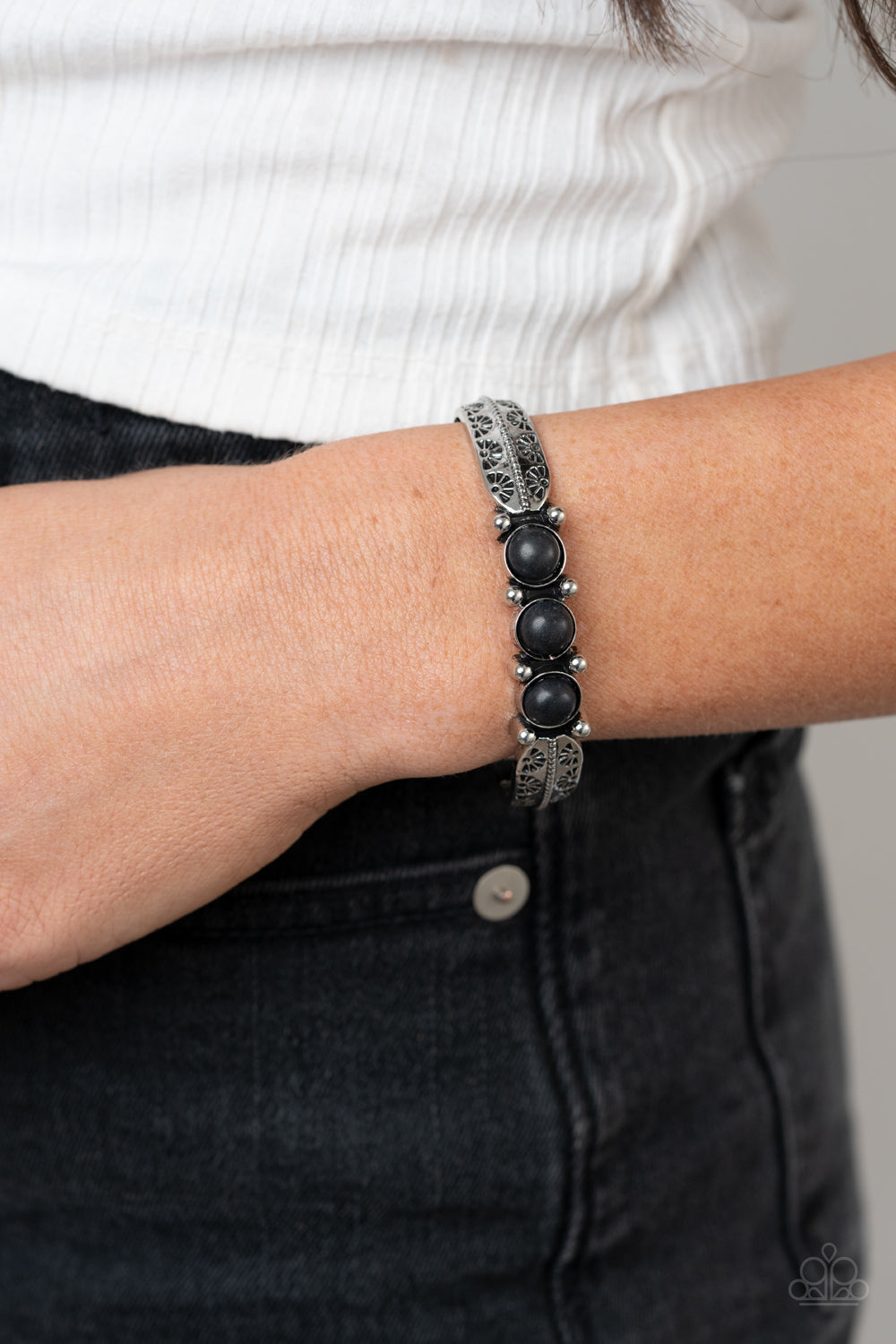 Mojave Glyphs Black Bracelet