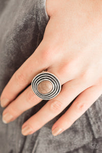 Spiraling Sands Brown Ring