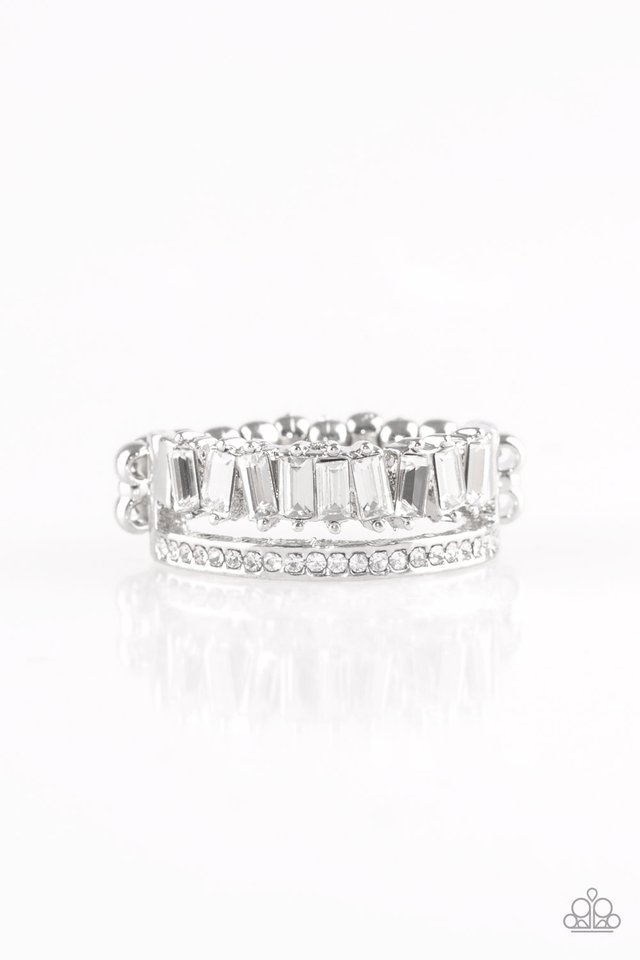 Royal Treasure Chest White Ring