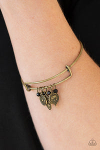 The Elephant In The Room Bracelet (Black, Brass)