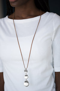 Embrace The Journey Brown Necklace