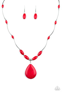 Explore The Elements Red Necklace