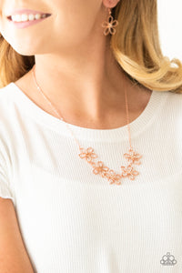 Hoppin Hibiscus Copper Necklace