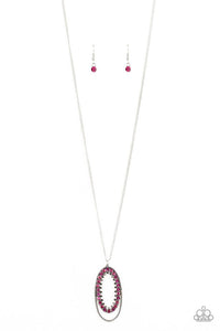 Money Mood Necklace (Red, Pink)