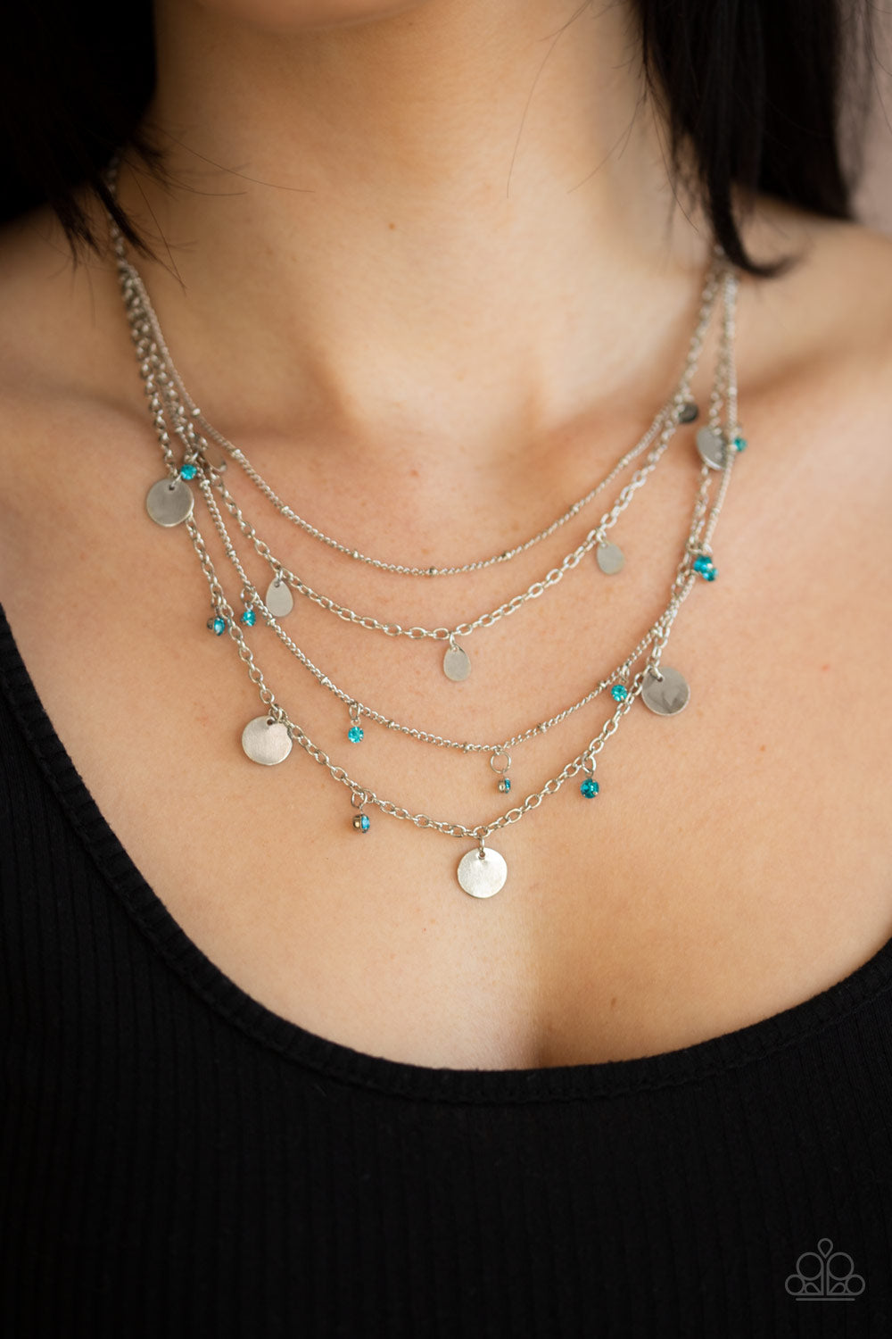 Classic Class Act Blue Necklace